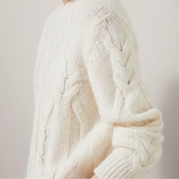 Massimo Dutti cable knit wool sweater, Small - Picture 3 of 15